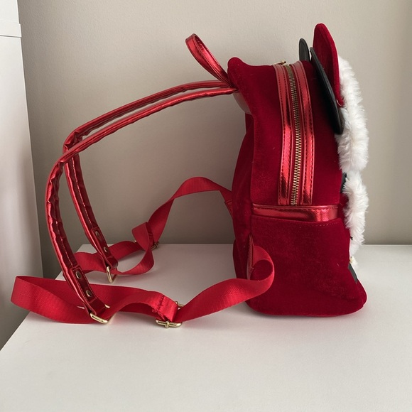 Disney Parks Santa Mickey Loungefly backpack - Picture 4 of 7